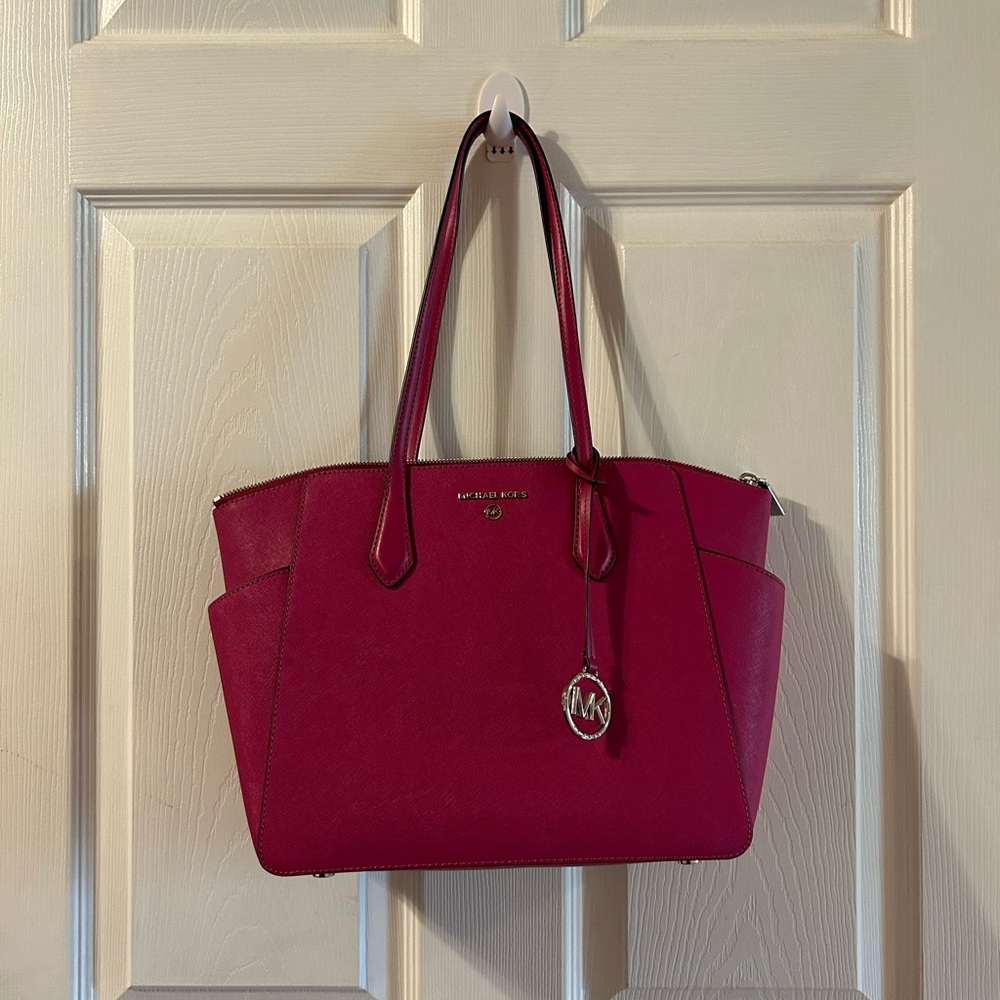 Michael Kors deep fuchsia Marilyn tote